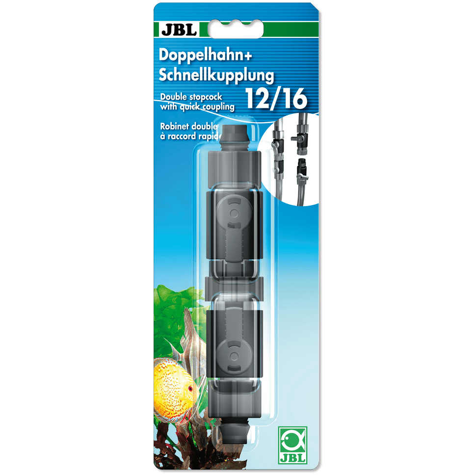 Doppelhahn + Schnellkupplung 16/22 Doppelhahn + Schnellkupplung 16/22